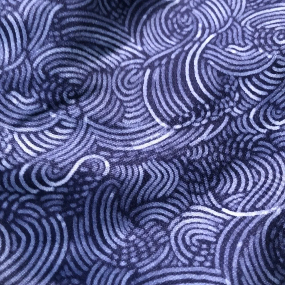 Cherokee Blue & Gray Swirl Print Swim Trunks Size XS